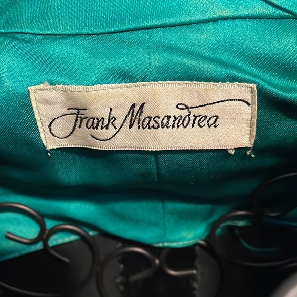 Frank Massandrea VINTAGE 80s Black Velvet Plaid Taffeta Skirt HOLIDAY Christmas - Picture 5 of 16